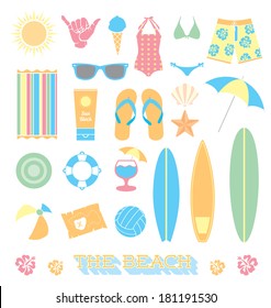 Vector Set: Beach Fun Objects