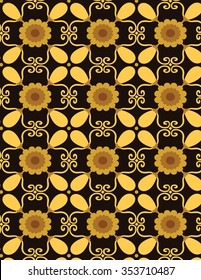 Vector Set with Beautiful ornamental tile background