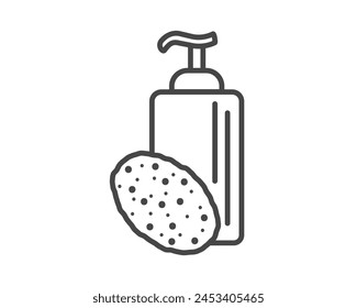 Vector set of beauty, cosmetics and care icons. Bottle, jar, shower gel, face cream, body lotion, spray, ointment, paste.