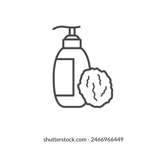 Vector set of beauty, cosmetics and care icons. Bottle, jar, shower gel, face cream, body lotion, spray, ointment, paste.