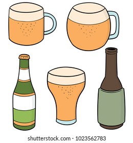 vector set of beer