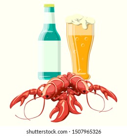 Vector set for beer rest of 3 items