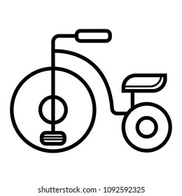 Vector set of bicycle silhouettes on a white background