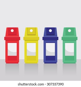 Vector Set Bins for Trash and Garbage