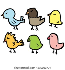 vector set of bird