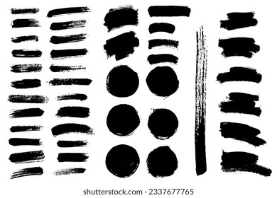 El vector puso un pincel negro. Cuadro de texto para el cartel.