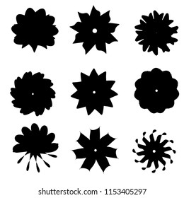 vector set of black color