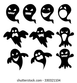 Black and White Halloween Ghost Graphic Images, Stock Photos & Vectors ...