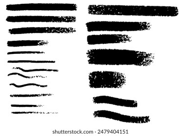 vector set of black ink brush strokes. grunge ink stains and ink strokes. design elements. abstract background for your design.	