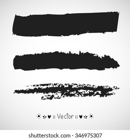 Vector set of Black ink vector stains, Illustration EPS10 great for any use.