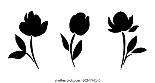 Vector Blue Forgetmenot Flowers Isolated On Stock Vector (Royalty Free ...