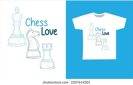 Vector Set of Black Sketch Chess Pieces. Full Chess Figures Collection  t shirt design vector illustration.