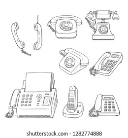 Rotary Phone Sketch High Res Stock Images Shutterstock