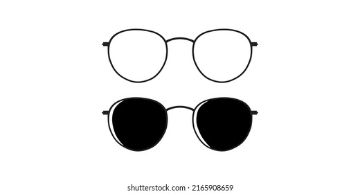 Vector Set Black Sunglasses Design Stock Vector Royalty Free 2165908659 Shutterstock 