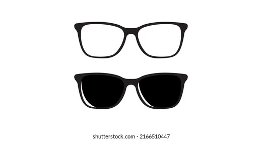 Vector set of Black sunglasses design
