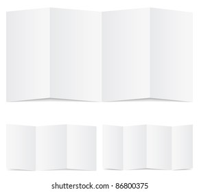 Vector Set Of Blank Folded Paper