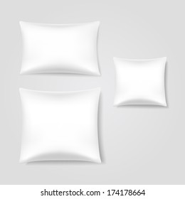 Vector Set of Blank Pillows