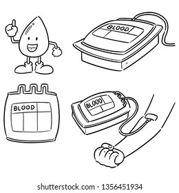 vector set of blood donation