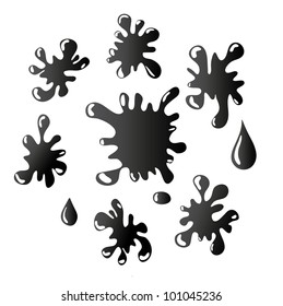 Vector set of blots