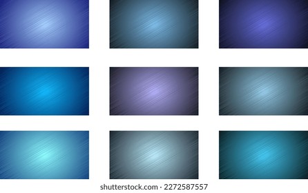 Vector set of blue metal texture with scratch.