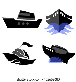 Vector Set of Boat Icons