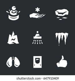 Vector Set of Body freeze Icons.