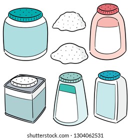 vector set of body powder
