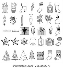 Vector Set of Bohemian Cafe Elements