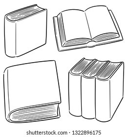 vector set of book