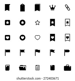 Vector set of bookmark