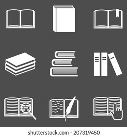 Vector Set of  Books Icons