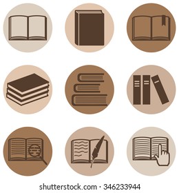 Vector Set of  Books Icons