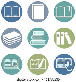 Vector Set of  Books Icons