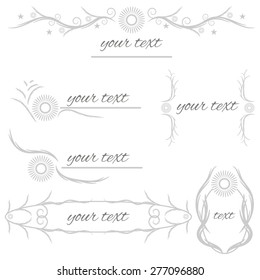 Vector Set Border Design Element