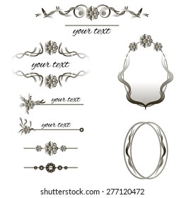 Vector Set Border Design Element