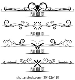 Vector Set Border Design Element