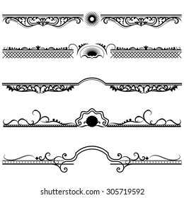 Vector Set Border Design Element