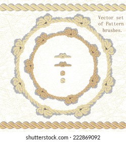 Vector  set of borders and/or sea background 