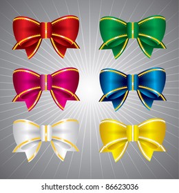 Vector set of bow ties