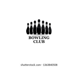 Vector set of bowling logos, bowling logo emblems and bowling logo design 
elements