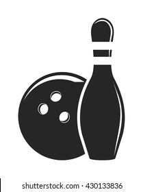 Vector set of bowling logos, bowling logo emblems and bowling logo design elements