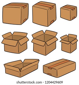 Vector Set Boxes Stock Vector (Royalty Free) 1329712940