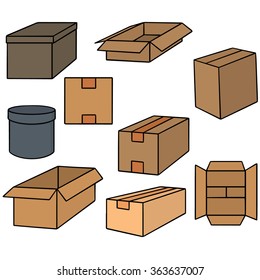 Vector Set Boxes Stock Vector (Royalty Free) 1329712940