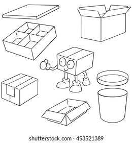 vector set of boxes