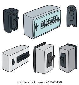 vector set of breaker switch