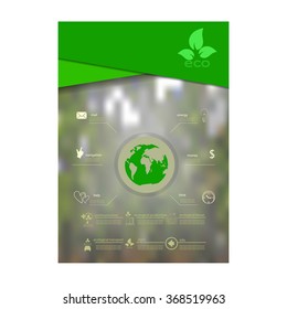 Vector set of brochures and flyers. 