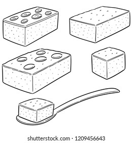 vector set of brownies