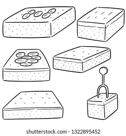 vector set of brownies