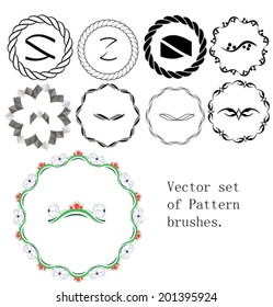 Vector  set of brushes