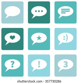 Vector Set of Bubbles Icons with Different Concepts